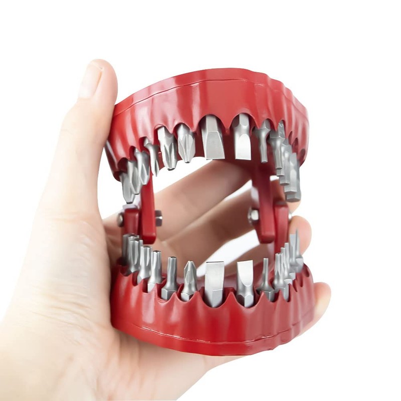 MIMIRACLE Denture Drill Bit Holder, Gag Gift for Dentist Handyman,