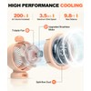 Baby Stroller Fan Large, Oscillating Turbo Portable Desk Fan Ultra
