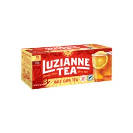 Luzianne Unsweetened Half-Caff Iced Tea Bags, Family Size, 18ct Box (Pack of 1)