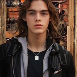 VASSAGO Archangel Necklace for Women Men Stainless Steel Michael Gabriel Raphael Uriel Hebrew Jewish Religious Jewelry, Stainless Steel, No Gemstone