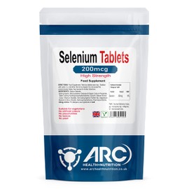 Selenium 200mcg Vegetarian & Vegan Mineral Supplement 360 Tablets, Made in UK