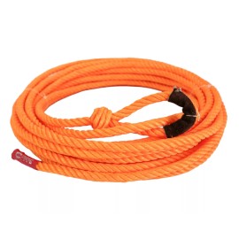 M-Royal Saddles 39FT Charro Soga Naranja Para Florear Orange Trick Rope