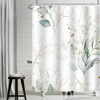 Uiiooazy Eucalyptus Shower Curtain, Green Leaves Plants, Textile Shower Curtains,