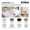 Kraus PU-L10ORB Bathroom Pop-Up Drain Assembly for Vessel Sinks Without