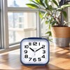 Tinload 5.5" Large Analog Alarm Clock Silent Non Ticking, Gentle