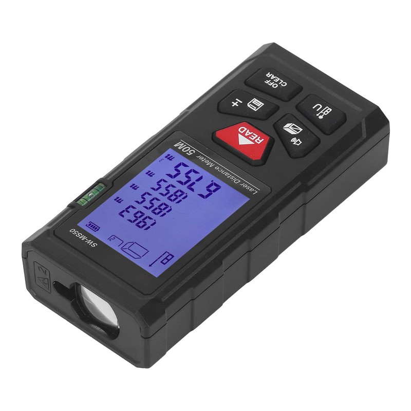 Laser Measure Distance Meter 50m Digital Display Tool for Construction