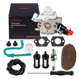 SIMPERAC FS 56RC Carburetor for Stihl Trimmer FS56RC FS70R FS56 FS56C FS56R FS40 FS50 FS70RC FS70C FC56 KM56RC HT56C HL56K Weed Eater Parts Replace for Zama C1M-S267A Plastic Throttle Cable Carburetor