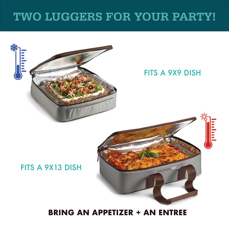 Rachael Ray Lugger Duo, Insulated Casserole Carrier for Hot or