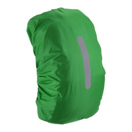 M METERXITY Backpack Rain Cover - Waterproof Lightweight Cover with Vertical Reflective Strap, Apply to Cycling/Hiking/Mountain Climbing (40-50L, M, Light Green)