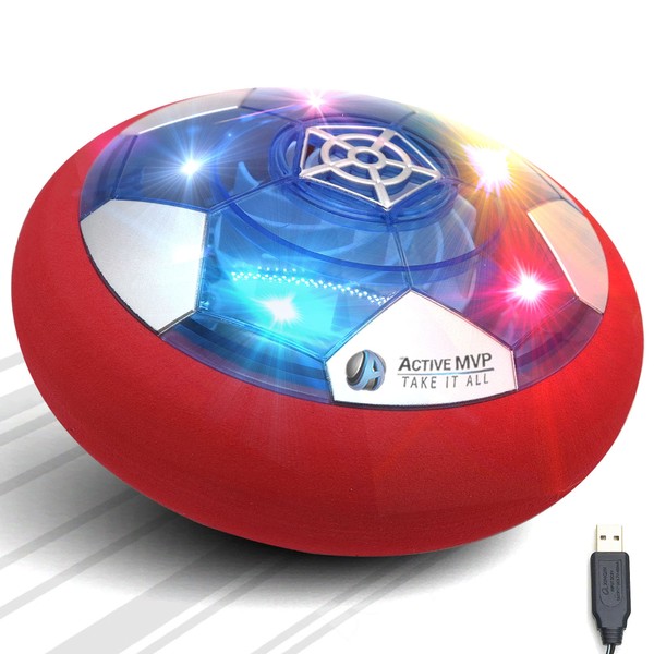 ActiveMVP Kids Toys Rechargeable Hover Soccer Ball with Red Blue
