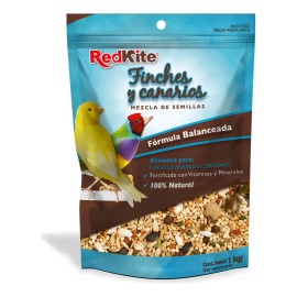 Mezcla De Semillas Para Canarios Y Finches Redkite 1 Kg Fortificada Con Vitaminas Y Minerales Con Ingredientes Naturales Para Aves Adultas De Ornato
