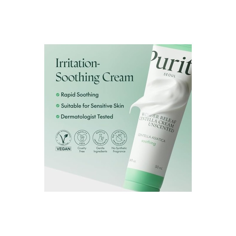 PURITO Crema Reparadora Wonder Releaf Centella Unscented 50 ml