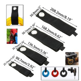 DGZZI 8PCS Four Sizes of Black Heavy Duty Strap Extended Wire Fixing Storage Strap for Garage Organisation Wire Storage and Garden Hose Organisation