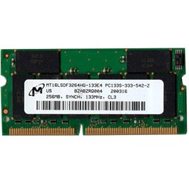 MT16LSDF3264HG MICRON TECHNOLOGY 256MB SDRAM 100MHZ PC100 144PINS CL2 NON-ECC UNBUFFERED SODIMM MEMORY