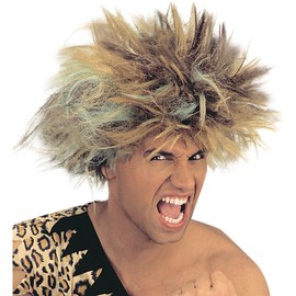 W WIDMANN MILANO Party Fashion 6103P - Perücke Caveman, braun, Steinzeitmensch, Dschungel, Mottoparty, Karneval