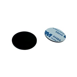 YARONGTECH RFID Black Coin Tag Sticker MIFARE Classic 1K Chip 25mm Diameter Adhesive Back 1mm Thick -10pcs