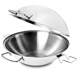 Silampos Stainless Steel Cataplana Food Steamer Pot, Made In Portugal - 14.17" - 36 cm