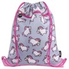 Fringoo - Kids Drawstring Bag - Front Zipped Pocket -