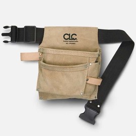 CLC - Tool Bag with Belt CL-1IP489X Heavy Duty and Versatile Tool Belt with Full Leather Pouch