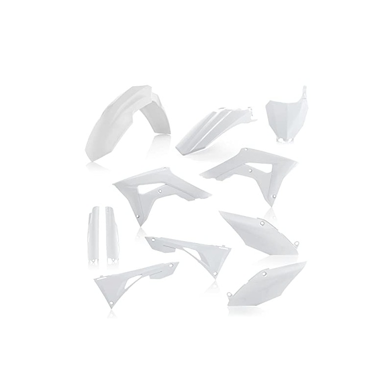 Acerbis Full Plastic Kits For Honda - White (2736250002), One