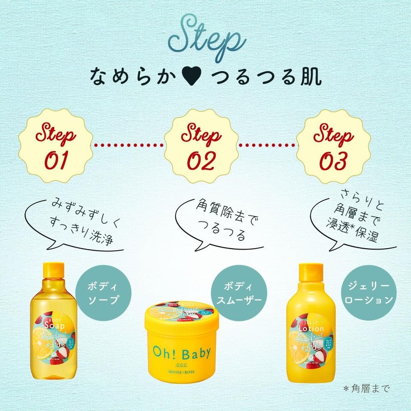 House of Rose Jelly Lotion LG (Grapefruit & Lychee Scent),