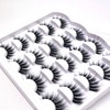 ENSMER False Eyelashes 10 Pairs Professional Reusable 3D Faux Mink