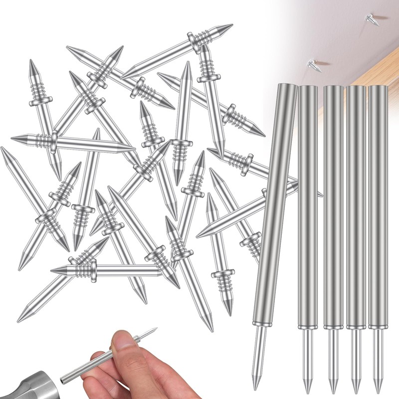 500Pcs Double-Head Skirting Thread Seamless Nail Metal Skirting Line Without