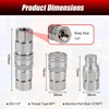 1/2’’ NPT Flat Face Hydraulic Quick Couplers, Skid Steer Hydraulic