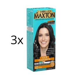 MAXTON Lot of 3 Maxton Cream Dye 1.0 Black Color Embelleze Hair Toning 50g Maxton