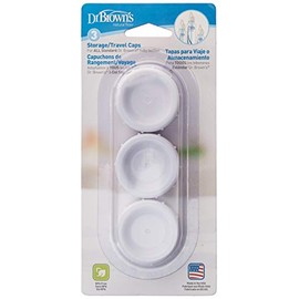 Dr. Brown's Natural Flow Standard Storage Travel Caps Replacement, 6 Pack