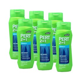 PERT 2 IN 1 Shampoo and Conditioner, Anti-Dandruff, 13.5 Fl. Oz (Pack of 6)