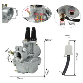 FLYPIG Carburetor for Yamaha PW80 PW 80 Y Zinger Jianshe PY80 JS80