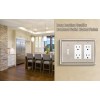 Henne Bery Sunken Pearls Decorative Wall Plate Outlet Cover Satin