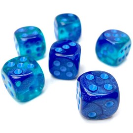 Chessex Manufacturing CHX26663 Gemini: 16mm d6 Blue-Blue/ligh