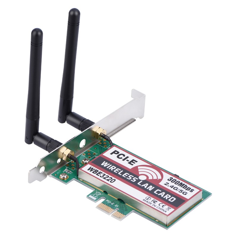 2.4G/5G 300Mbps PCI‑e Dual Band AP Wireless WiFi WLAN Adapter
