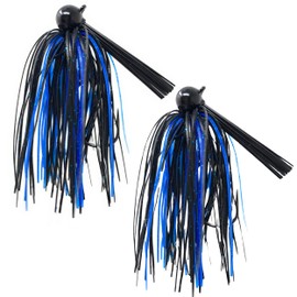 Reaction Tackle Tungsten Football Jig for Bass Fishing - 3/8 oz Black/Blue