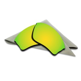 24K Golden Mirrored Polarized Lenses Replacement for Oakley Half Jacket XLJ Sunglasses