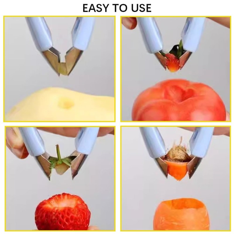 Pineapple Eye Remover,Multifunctional Stainless Steel Cutter and Fruit Corer,strawberry stem