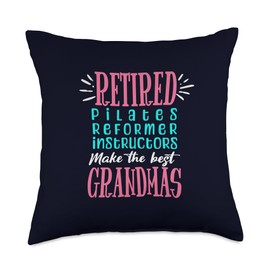 Retired Pilates Reformer Instructor Grandma Fun Throw Pillow