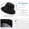 Comhats Ladies' Foldable Rain Hat, Sun Hat, Waterproof, Wide Brim,