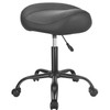 JOSTZHXIN Rolling Stool PU Leather Swivel Stools Height Adjustable, Drafting