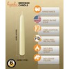 Hyoola White Beeswax Taper Candles – Hand Dipped, Decorative, All