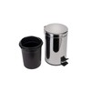 Croydex 3 Litre Chrome Pedal Bin with Soft Close