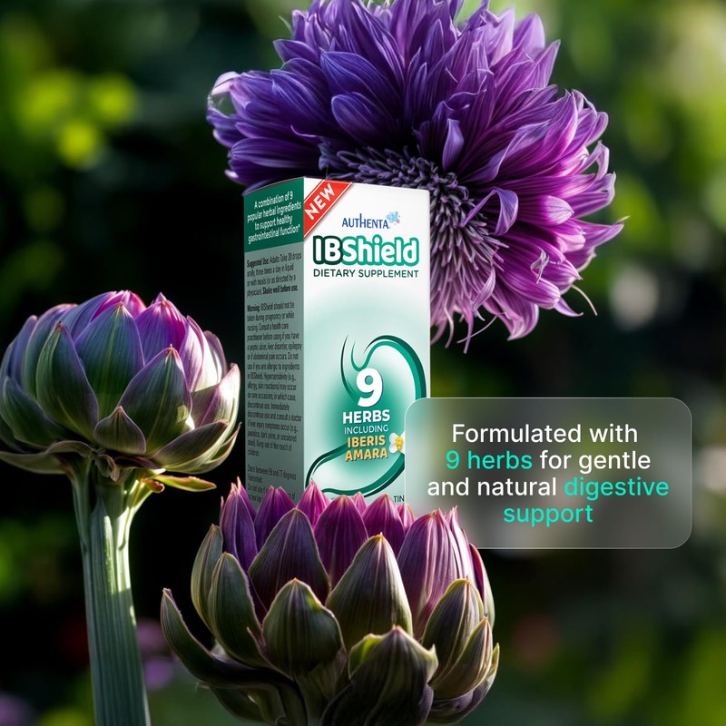 IBShield Tincture 100ml | 6+3=9 Herbs | Iberis Amara, Peppermint,