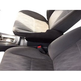 Auto Console Covers- Fits The Honda Civic 2003-2005 Center Console Armrest Cover Fleece Fabric - Black