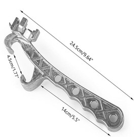 1Pcs Aluminum Bucket Opener, Metal Gallon Pail Opener,Aluminum Drum Wrench Bucket Opener, 5 Gallon Pail Opener, Can Opener Lid Remover Tool for Home Industrial Use