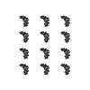 Nuvo Iron RC2 Black Galvanized Steel 2" Decorative Clips-12 Pack