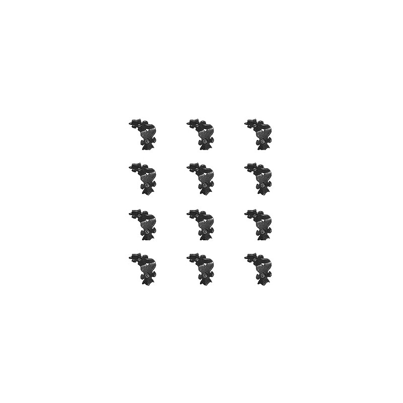 Nuvo Iron RC2 Black Galvanized Steel 2" Decorative Clips-12 Pack