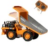 OrgaNatureQueen 9-Channel Metal RC Dump Truck with Lights and Sound,
