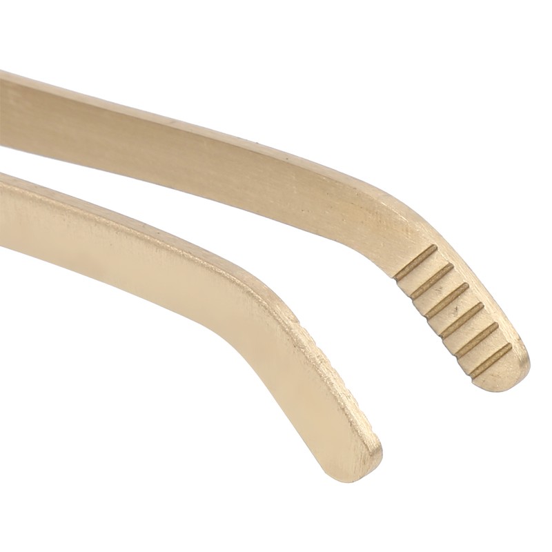 Antihot Wood Copper Tea Clip NonSlip Tea Set Tweezers Tea